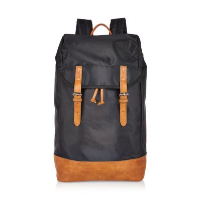 Black double strap backpack